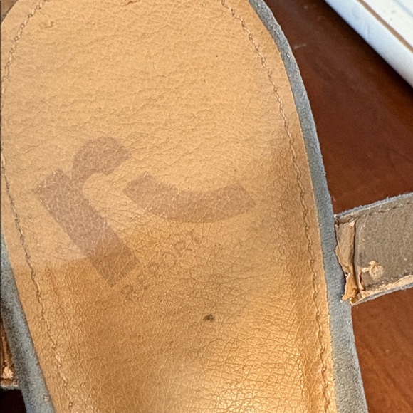 Report Blue Suede Wedge Sandals Size 9.5 - Picture 4 of 12